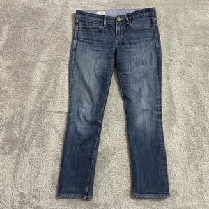 Gap 1969 Jeans Womens Real Straight Size 28/6a‎ Dark Wash Denim Blue Low Rise